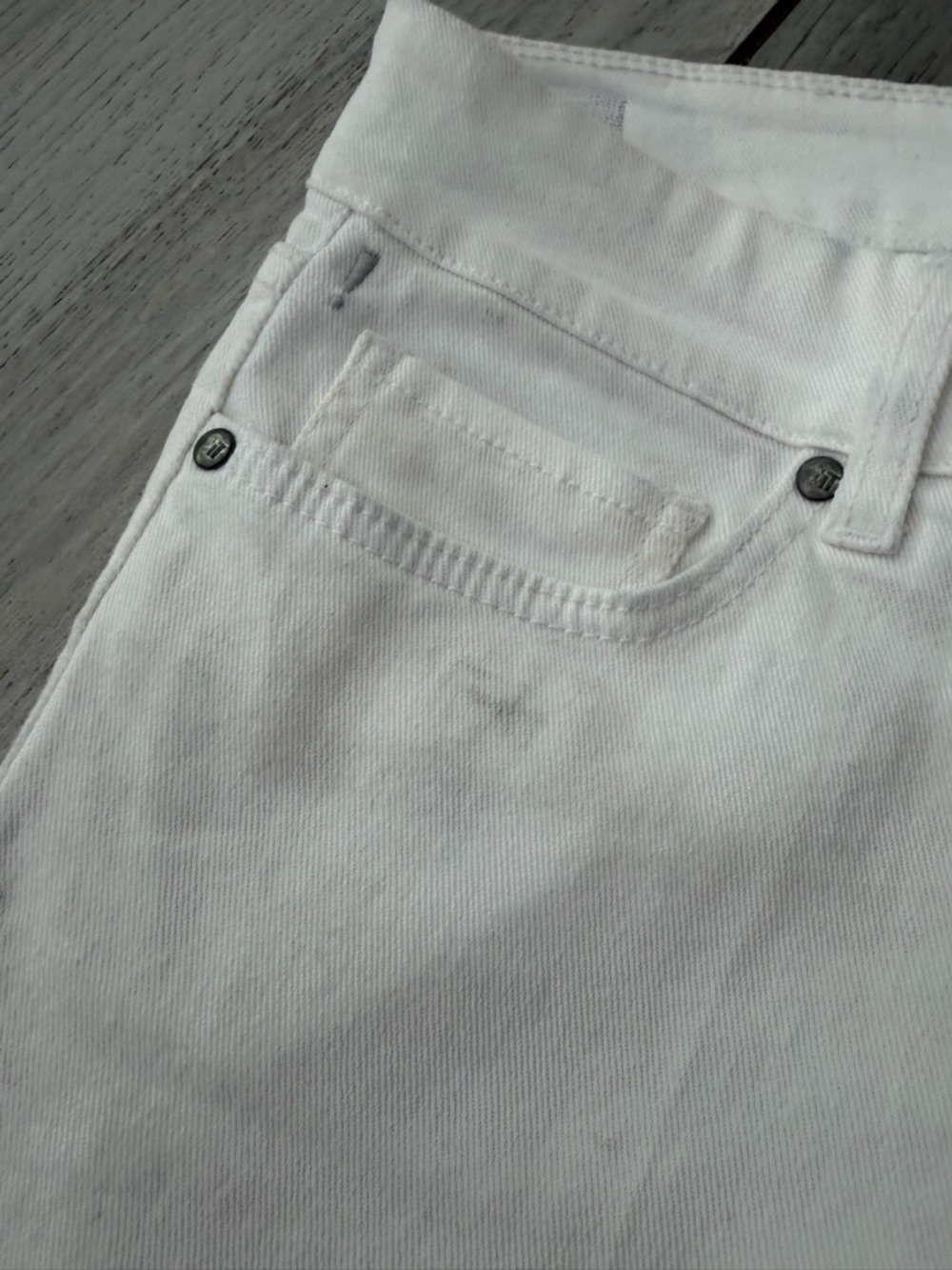 White Jean Shorts - Picture 11 of 12